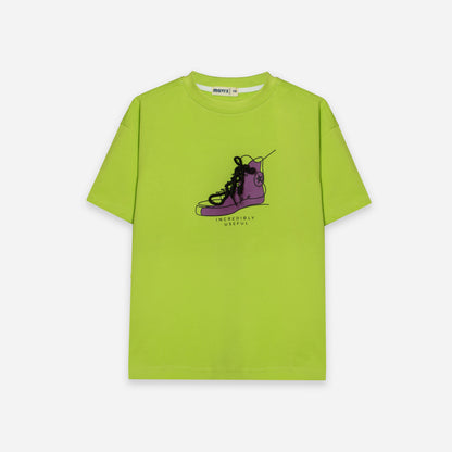 تيشيرت سنيكرز للأطفال – قطن 100٪ – عرض أمامي